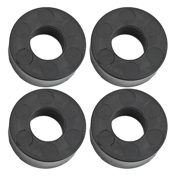 4 Pack Weight Plate Spacers Barbell Guide Rods Shock Absorbing Rubber Washers 1 Inch Inner Diameter Anti Vibration Bumpers for Home Gym Weight Training Equipment