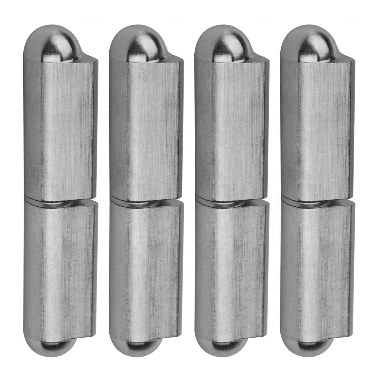 4 Pack Weld On Bullet Hinges 4" Long 3/4" Diameter, Stainless Steel