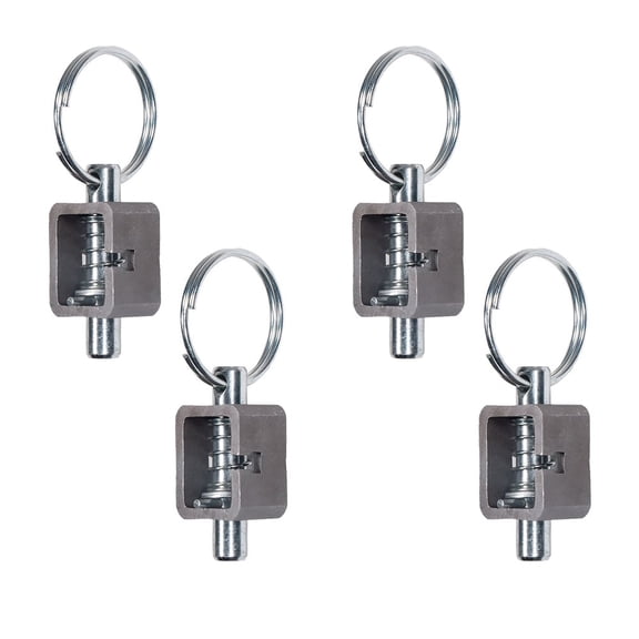 4 Pack Weld-On Spring Loaded Latch, 5/8" Steel Heavy-Duty Trailer Gate Latch, Universal Spring Latch Assembly for Trailer, Truck, Ramp Holders