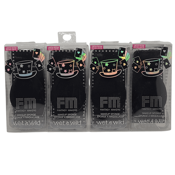 4 Pack Wet N Wild Fantasy Makers Makeup Sponge - Black