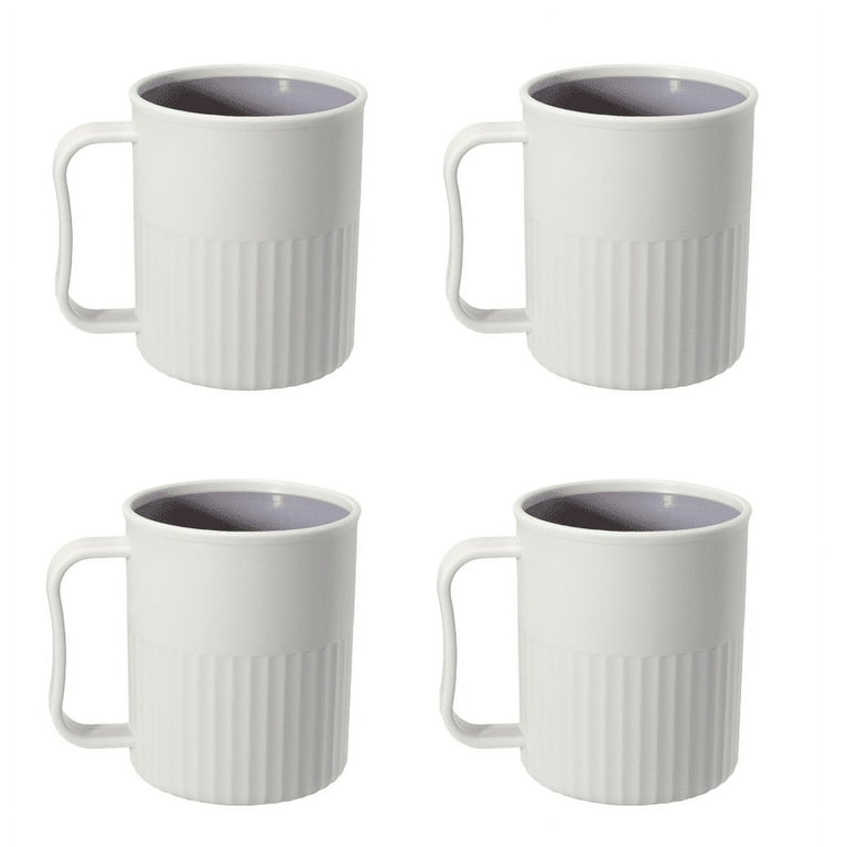  Okuna Outpost 6-Pack 12oz Wheat Straw Mugs, Dishwasher Safe  Unbreakable Coffee Mug Set with Handles, Reusable Plastic Mug for Coffee,  Tea, Milk, Warm Beverages (3 Colors, 4x3x4 in) : Home 