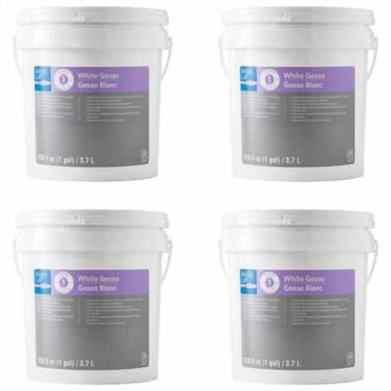 4 Pack: White Acrylic Gesso by Artist's Loft - 1gal. - Walmart.com