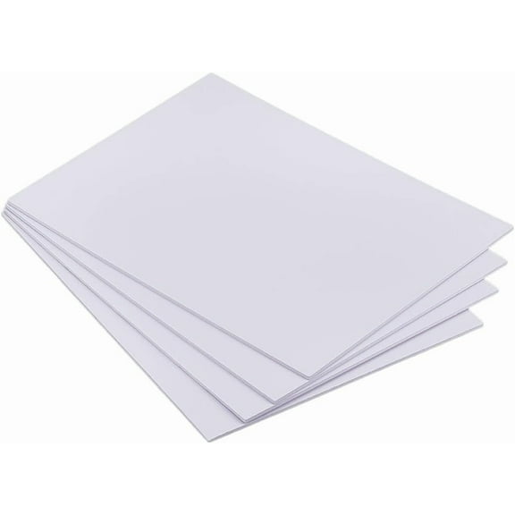 4 Pack White Foam Boards 16.5x11.8Inch PVC Foam Sheet Poster Board for Office Art Projects Paintings Prints Crafts Thickness:0.16 Inch