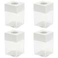 thumbnail image 1 of 4 Pack White Magnetic Paper Clip Holder Dispenser Desk Organizer Set Magnetic Lid Clip Storage Box for Office School Home Desk Supplies Organization, 1 of 5