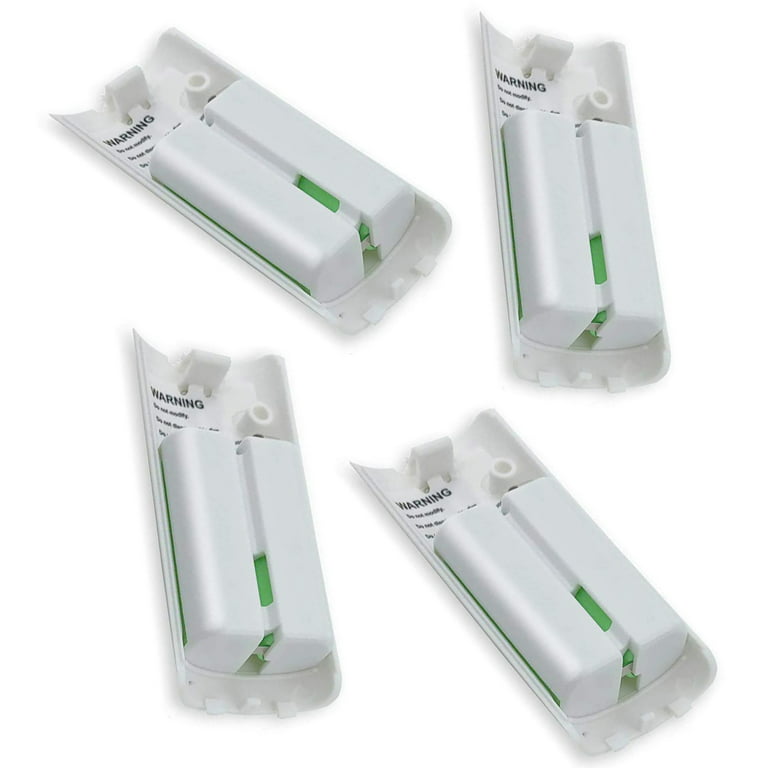 4 Pack White Ni-MH Batteries Rechargeable for Wii/Wii U Remote Controller 