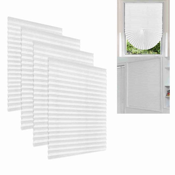 4 Pack White Window Shades (36" x 60"), Paper Blinds, Temporary Blinds, Windows Room Darkening Blinds, Window Shade Cover