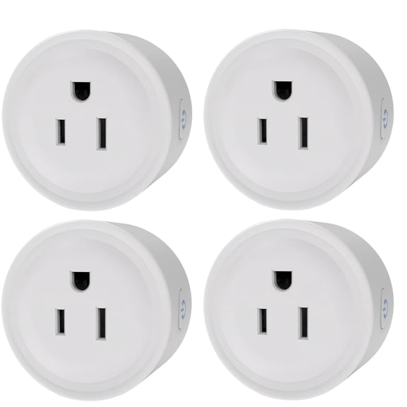 4 Pack WiFi Smart Plug Mini Outlet Socket with App Remote Control Timer Function Compatible with Alexa Google Home Smart Life 2.4GHz Only Wi-Fi Smart Socket for Home