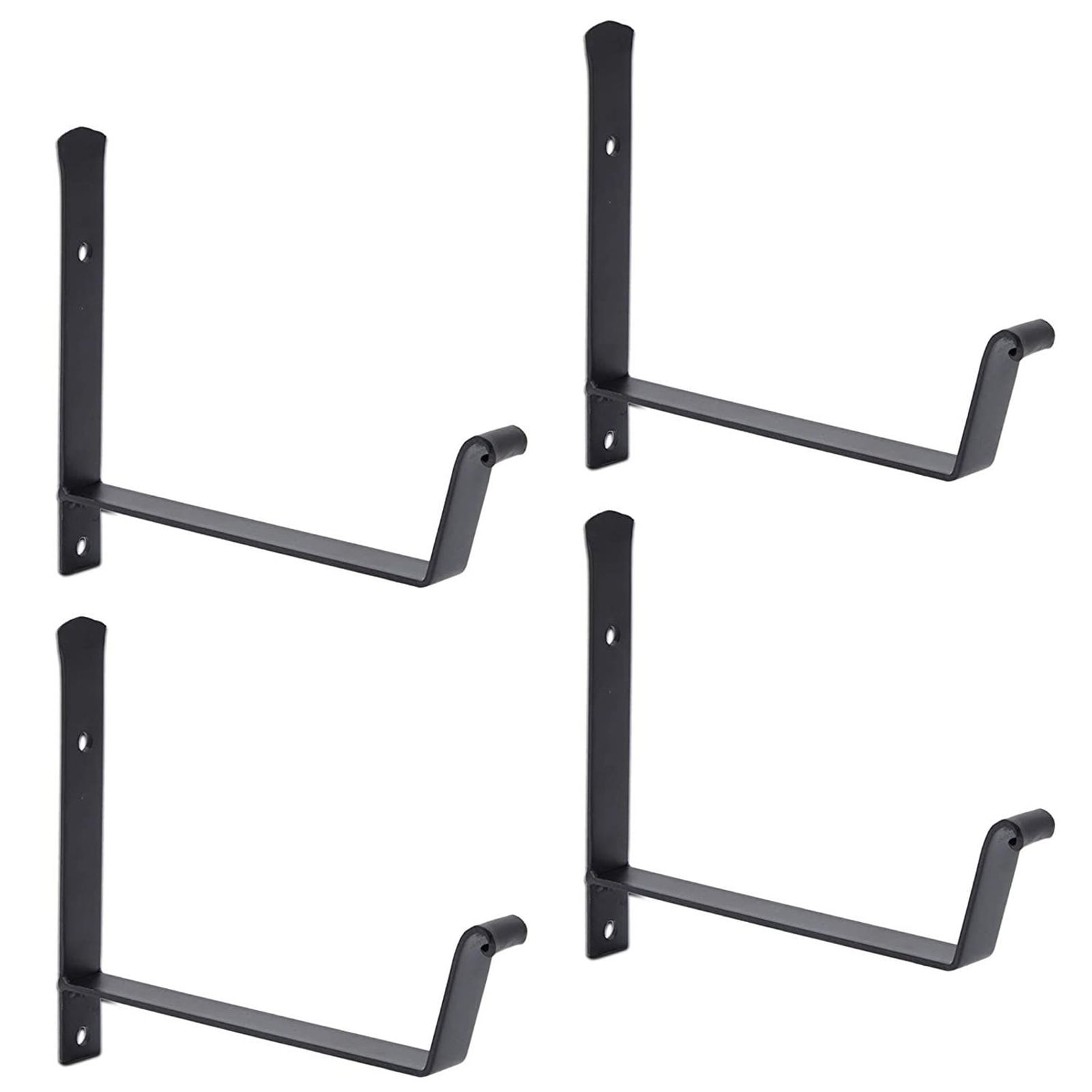 4 Pack Window Box Brackets, Flower Box Brackets for Railings, Fence