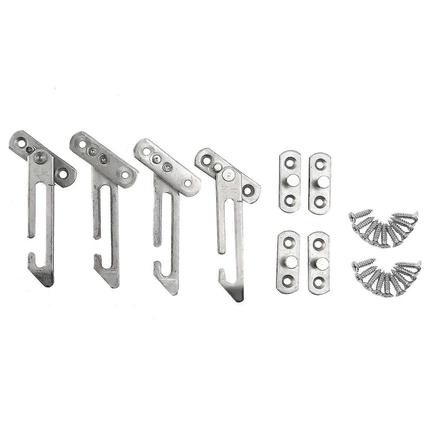 4 Pack Window Restrictor Locks Window Restrictor Hook Stainless Steel