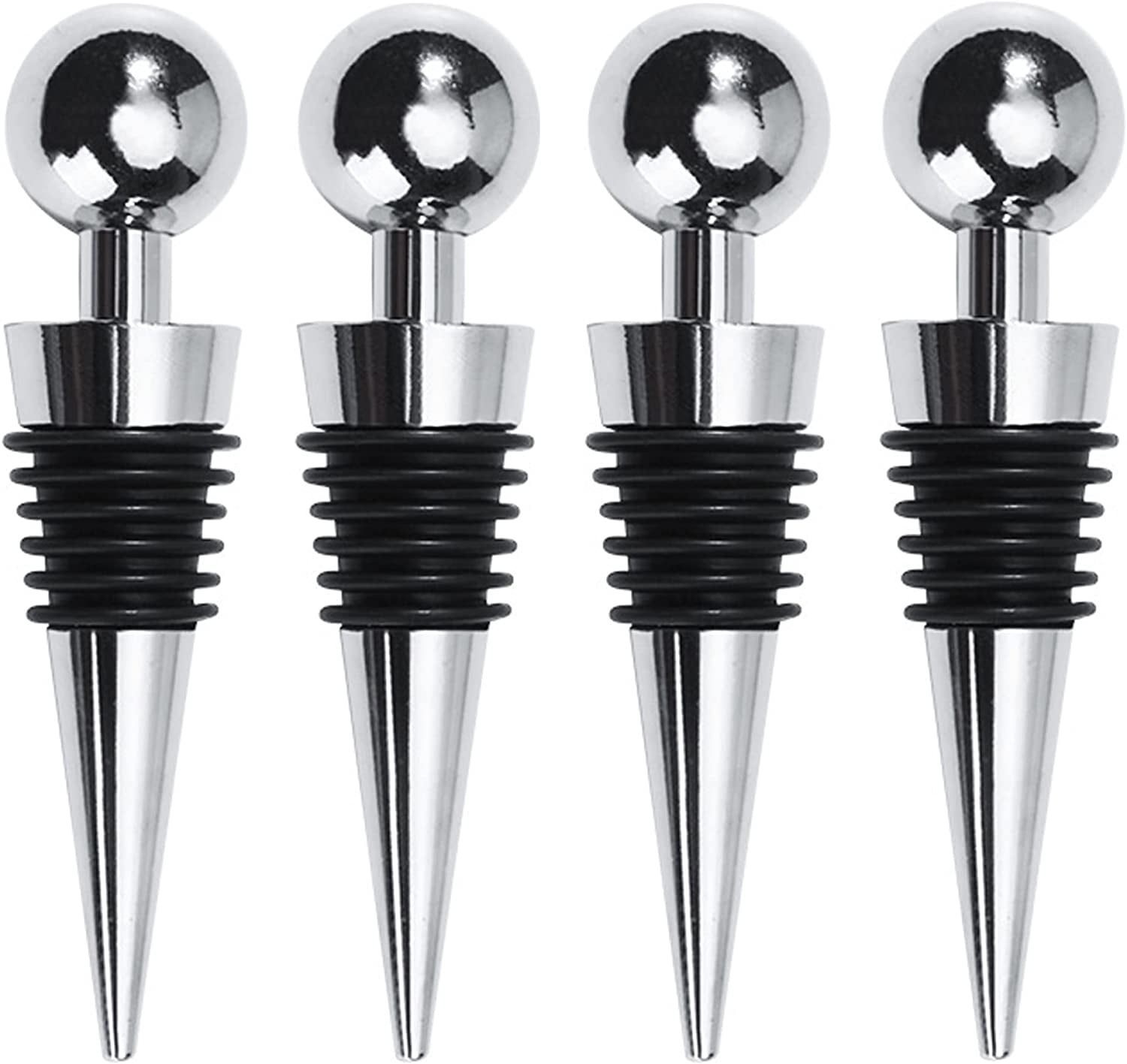 4 Pack Wine Stoppers for Bottles, Bottle Stopper Bottle Saver Beer Sealer Wine Stoppers Wine