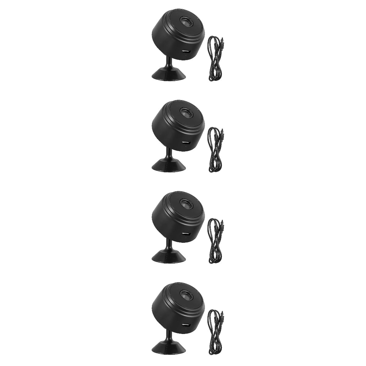 Wireless 0.3MP 1080p with 360 View Indoor Small Surveillance Security Camera (4 Pack)