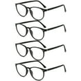 thumbnail image 1 of 4 Pack Women Men Presbyopic Glasses Oval Reading Glasses Blue Light Blocking Fashion Readers, 1 of 3
