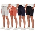 thumbnail image 1 of 4 Pack: Women's 7" Bermuda Long High Waisted Shorts With Pockets - Casual Running Workout Athletic (Available In Plus), 1 of 6