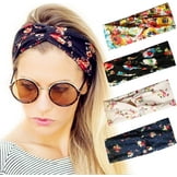 Scunci Fabric Headwrap Headbands, Multicolor, 3 Count