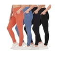 thumbnail image 1 of 4-Pack: Women's Full Length Fitted Athletic Yoga Performance Leggings with Pockets (Available in Plus Size), 1 of 6
