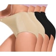 thumbnail image 1 of GAI YI 4Pack Plus size Women's High-Waist Light Tummy Control Girdle Panties Full Coverage Underwear Ladies Panties for Women 2XL, 1 of 7