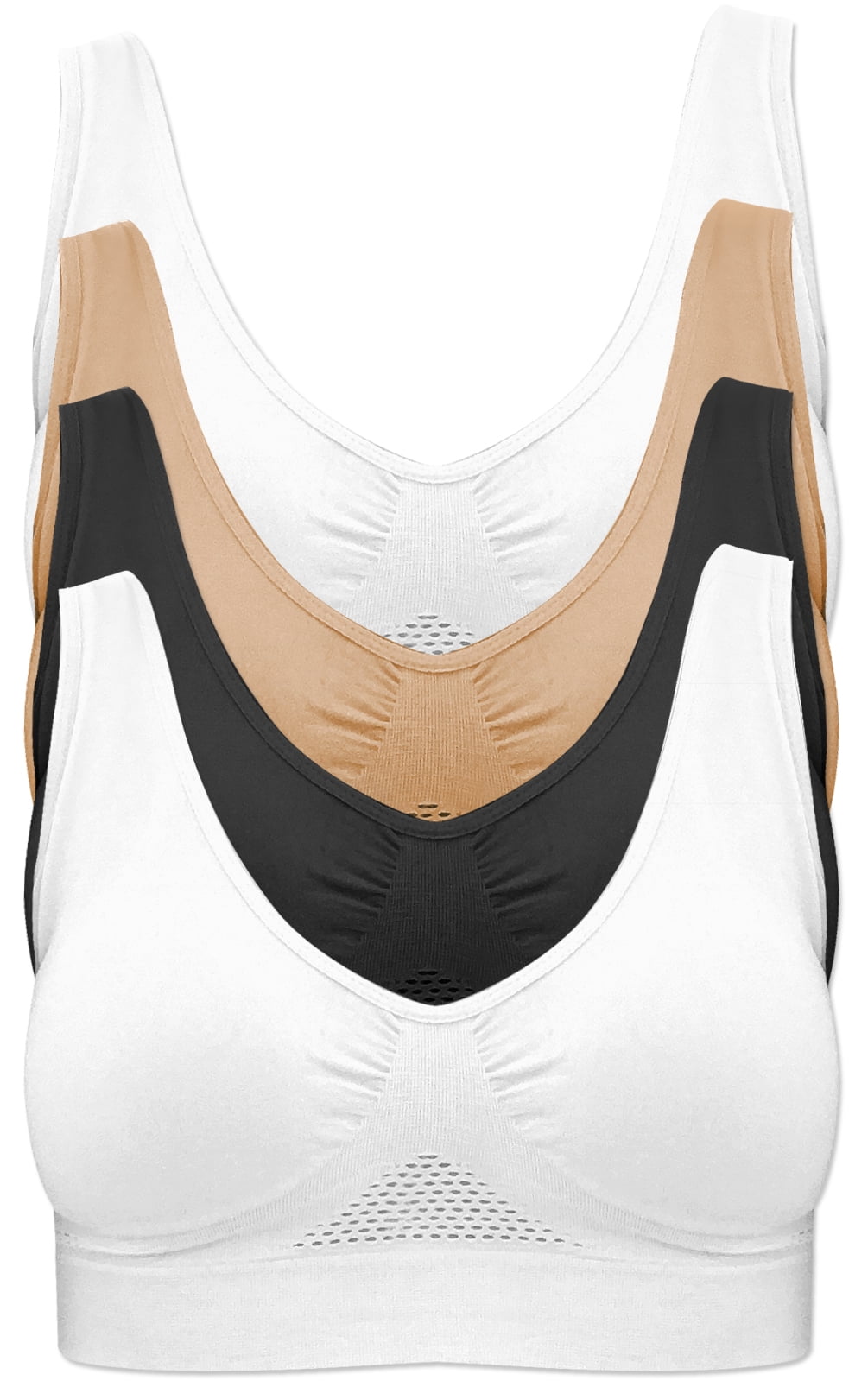 armona Ladies White Front Fastening Bra Multi B C D Dd Cup Wire Free 38 :  : Clothing, Shoes & Accessories