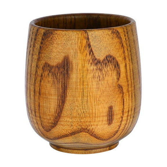4 Pack Wooden Tea Cups - Natural Solid Wood Coffee Mug for Tea, , & Hot Drinks | Handcrafted Wooden Teacups for Coffee, Juice, Milk | Eco-Friendly Small Drinking Cups