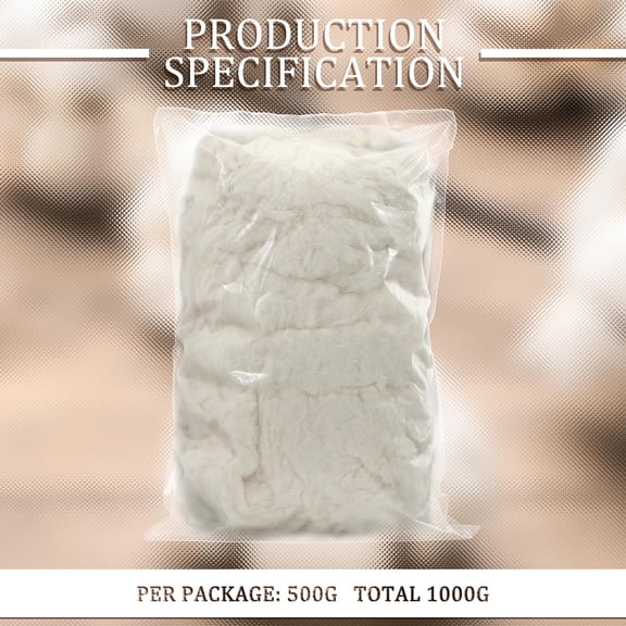 4 Pack Wool Batting Stuffing, lb Total, Wool Fiber Filler for Crafts, Felting, Toys and Pillows, White