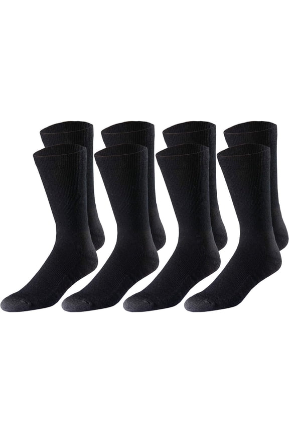 4 Pack Work and Weekend Men`s Lightweight Crew Socks