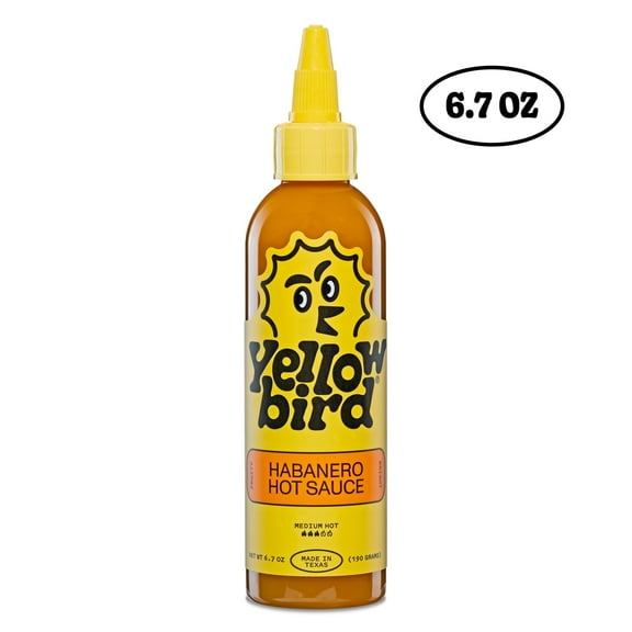 4 Pack- Yellowbird Habanero Hot Sauce, 6.7 oz