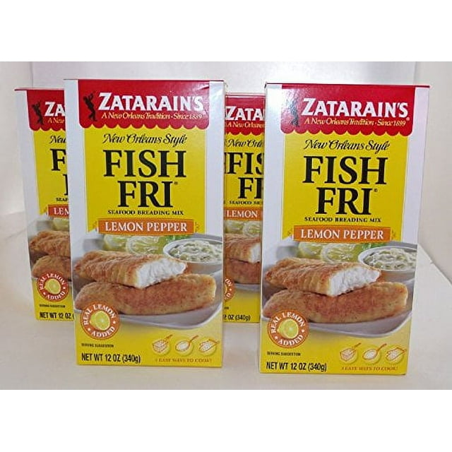 (4 Pack) Zatarain's New Orleans Style Fish Fry Seafood Breading Mix