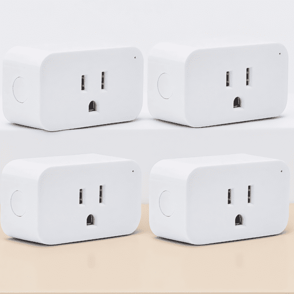 4-Pack Zigbee Smart Plugs, 15A Smart Outlet with Timer, Zigbee Repeater, Compatible with Alexa, SmartThings, Hubitat, Eero
