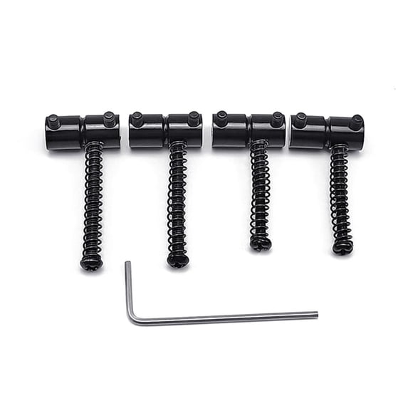 12-Pack Zinc Alloy Bridge Saddles - Compensated For 6-String Tele Bass Electric Guitar - Silver Tone Upgrade With Screws & Springs