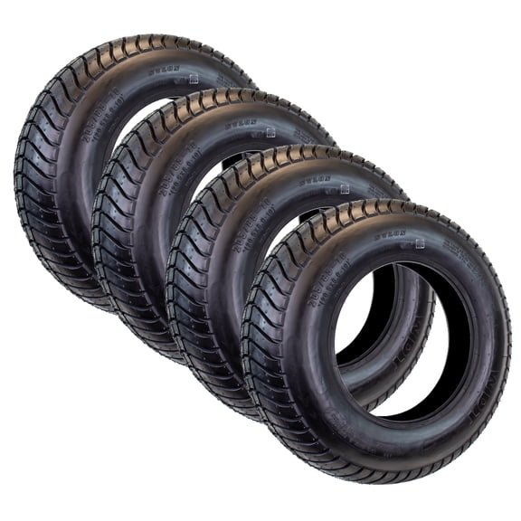 eCustomrim Radial 4-Pack Trailer Tire ST205/65-10 10 Inch Load B 2 Year Warranty