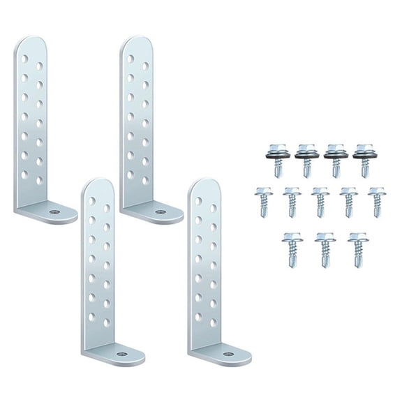 4 Pack for Hurricane Condenser Brackets 4-1/4'' for Hurricane Clips Tie Down Kit