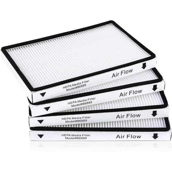 4 Pack for Kenmore HEPA Media Filter 86889 mc-v199h 40324 for Kenmore EF-1 Vacuum Cleaner Replacement Set, Compare to Part # 86889