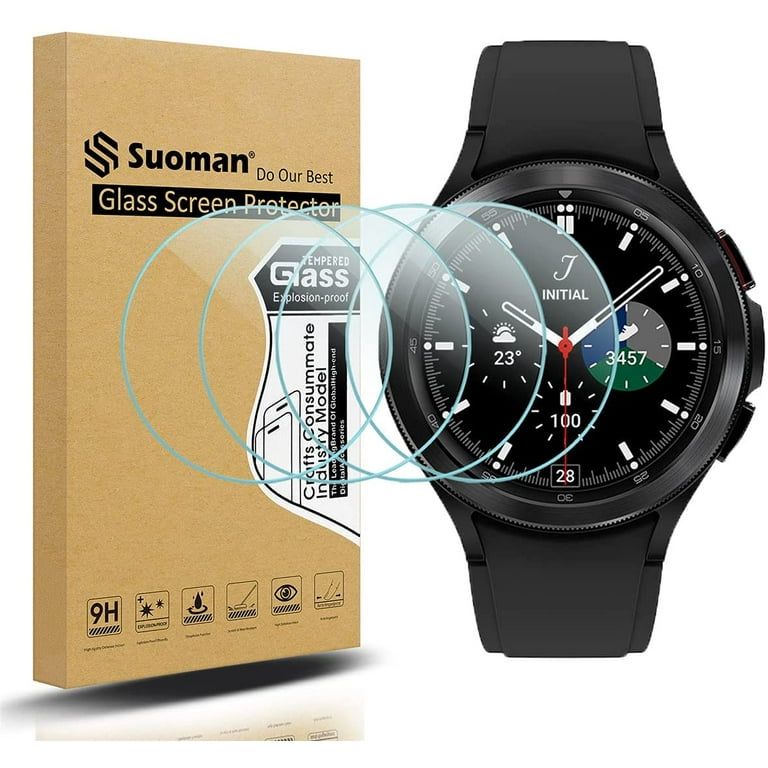 4 Pack for Samsung Galaxy Watch 4 Classic 46mm Tempered Glass