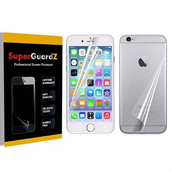 [4-Pack] For iPhone 6S Plus 5.5" / iPhone 6 Plus 5.5" - SuperGuardZ FULL BODY [Front + Rear] Anti-Glare Matte Screen Protector, Anti-Fingerprint, Anti-Scratch, Anti-Bubble