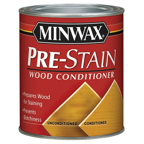 4-Pack of 1/2 Pt Minwax 13407 Clear Pre-Stain Wood Conditioner