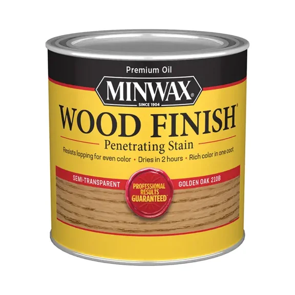 4-Pack of 1/2 pt Minwax 22102 Golden Oak Wood Finish Penetrating Oil-Based Wood Stain
