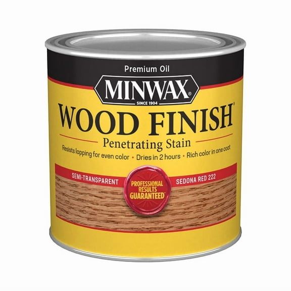 4-Pack of 1/2 pt Minwax 22220 Sedona Red Wood Finish Oil-Based Wood Stain
