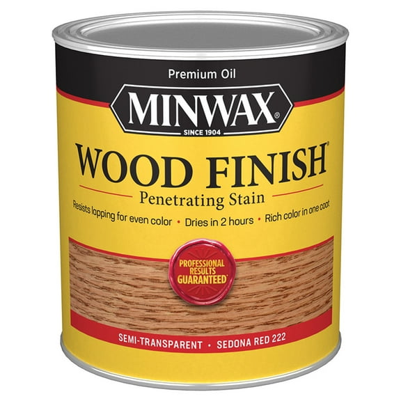 4-Pack of 1 Qt Minwax 70043 Sedona Red Wood Finish Oil-Based Wood Stain
