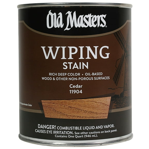 4-Pack of 1 Qt Old Masters 11904 Cedar Old Masters Oil-Based Wiping Stain