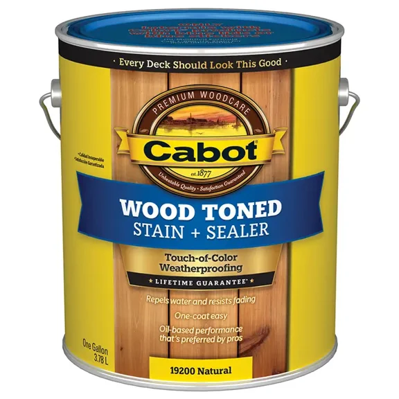 4-Pack of 1 gal Cabot 19200 Natural Wood Toned Deck & Siding Stain