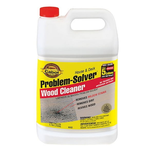 4 Pack of 1 gal Cabot Stains 8002 Problem-Solver Wood Cleaner