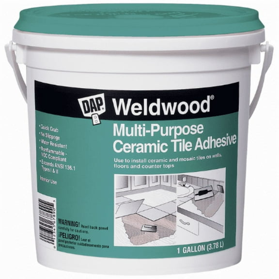 4-Pack of 1 gal Dap 25192 Weldwood Multi-Purpose Ceramic Tile Adhesive