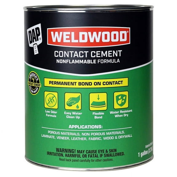 4-Pack of 1 gal Dap 25336 Weldwood Non-Flammable Contact Cement