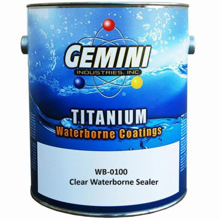 4Pack of 1 gal Gemini WBS0100 Clear Titanium Waterborne Sealer