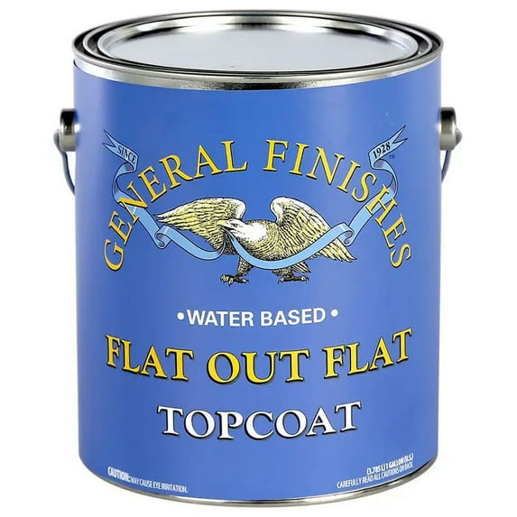 4-Pack of 1 gal General Finishes FGA Clear Flat Out Flat Water-Based Topcoat, Flat