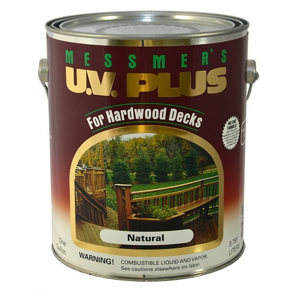 4-Pack of 1 gal Messmer's MHV-500 Natural U.V. Plus Hardwood Deck Transparent Stain (250-VOC)