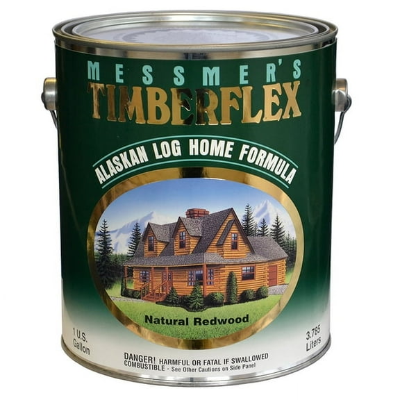 4-Pack of 1 gal Messmer’s TF-503 Natural Redwood Timberflex Alaskan Log Home Formula