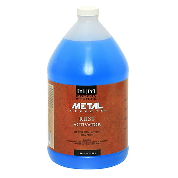 4-Pack of 1 gal Modern Masters PA904 Translucent Blue Metal Effects Rust Activator