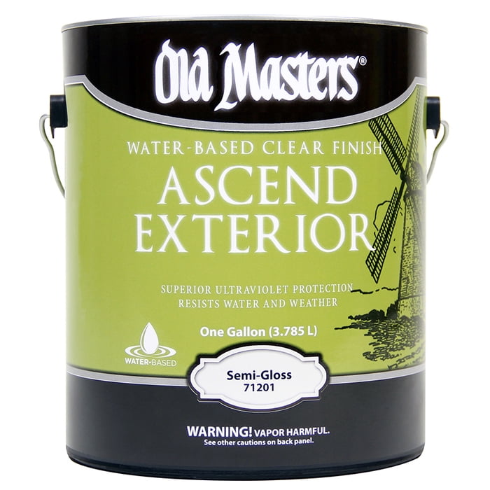 4-Pack of 1 gal Old Masters 71201 Clear Ascend Exterior Water-based ...