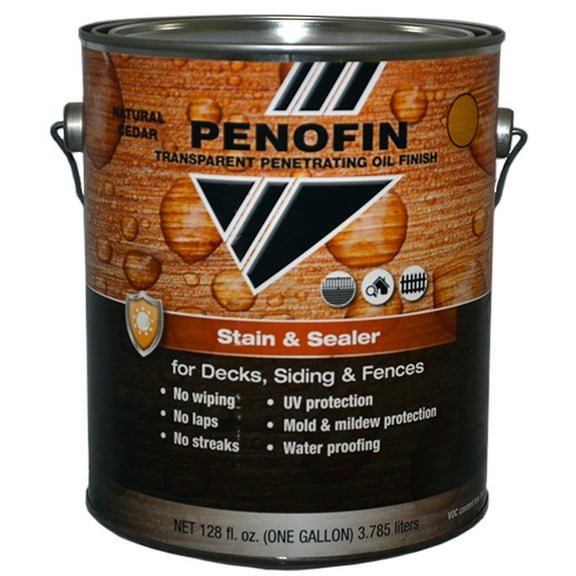 4-Pack of 1 gal Penofin FSSNCGA Natural Cedar Stain & Sealer Transparent Penetrating Oil Finish Stain & Sealer