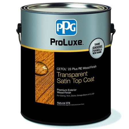 4-Pack of 1 gal ProLuxe SIK30085 085 Teak Cetol 23 Plus Translucent Satin Wood Top Coat